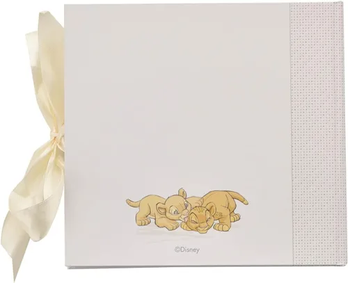 Vista 5 de Happy Homewares Lion King Life is an Adventure Baby Photo Album con cinta marfil - 50 fotos - Perfecto para la familia con bebé recién nacido - Con