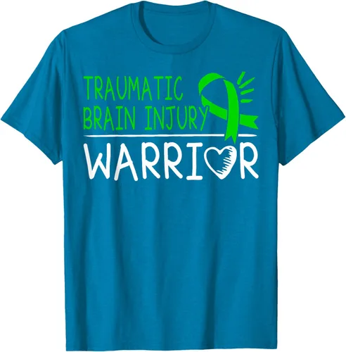 Vista 9 de Camiseta de lesión intracraneal - Camiseta de conciencia TBI, Negro, S