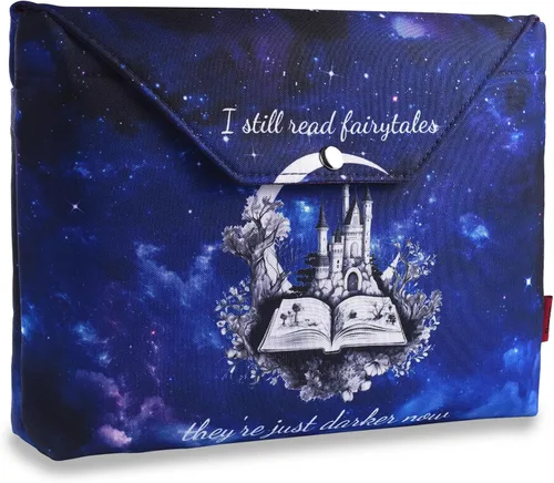 Vista 8 de LParkin Funda de libro con cremallera, bolsa protectora de libro Death by to-Be-Reader, bolsa de tela lavable para libros, 11 x 9 pulgadas, regalos