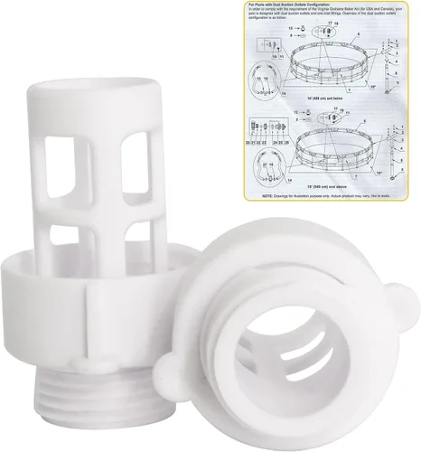 Vista 6 de 10184 Intex - Adaptador de drenaje de piscina a manguera, para piezas