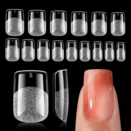 Vista 12 de UNA GELLA Puntas de uñas de gel cortas ovaladas, 150
