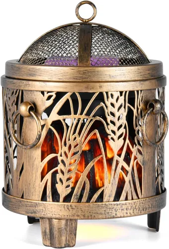 Vista 9 de Calentador de cera para chimeneas eléctricas, quemador de cera metálica, calentador de cera perfumada para regalos y decoraciones de oficina en casa