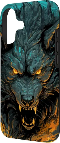 Vista 2 de Fenrir Wolf - Funda para iPhone 17, diseño de mitología nórdica