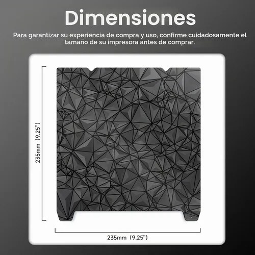 Vista 6 de YOOPAI - Hoja de doble cara PEI + PEO y placa de construcción magnética flexible, plataforma de cama para impresora 3D de 235 x 235 mm para Creality