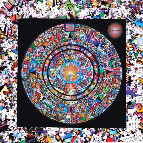 Vista 4 de Bgraamiens Puzzle-Aztec Totem - Rompecabezas redondo de 1000 piezas para adultos (Tótem azteca)