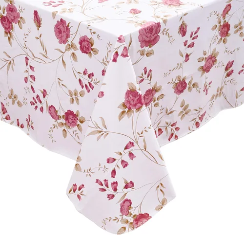 Vista 9 de Mantel de Vinilo de Servicio Pesado con Respaldo de Franela Impermeable A Prueba de Aceite Mantel de Plástico Resistente a las Manchas Limpiable