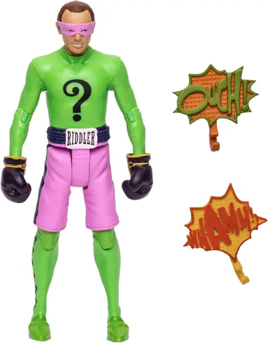 Vista 5 de McFarlane Toys DC Batman 1966 Serie de TV The Riddler Figura de acción [Boxeo]
