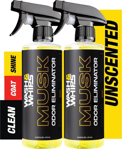 Vista 8 de WASH&WHIPS Musk - Eliminador de olores sin perfume, neutraliza los malos aromas, olores y humo del interior del automóvil, ropa, cuero, alfombras
