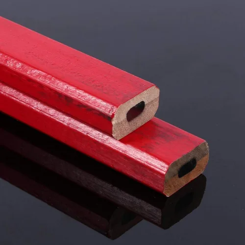Vista 9 de Raguso 10 unidades por paquete de lápices de carpintero de plomo duro de 6.890 in, lápiz rojo para carpintería para constructor, juego