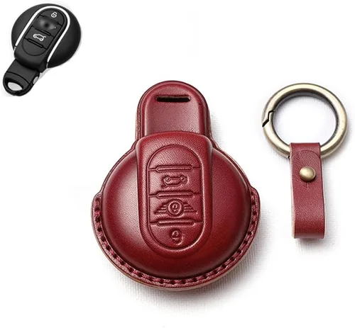 Vista 9 de SANRILY Funda para llavero para Mini Cooper sin llave, Negro