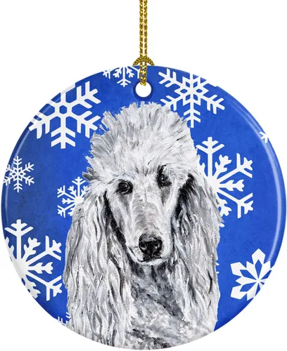 Vista 166 de Caroline's Treasures Cavalier Spaniel - Adorno de cerámica para colgar en el árbol de Navidad, para el hogar, Navidad, fiestas, regalo, 3 pulgadas