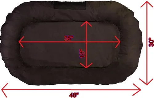 Vista 6 de Almohadilla ortopédica de lujo para cama de mascotas de espuma viscoelástica sólida con funda externa resistente al agua Oxford para perros pequeños