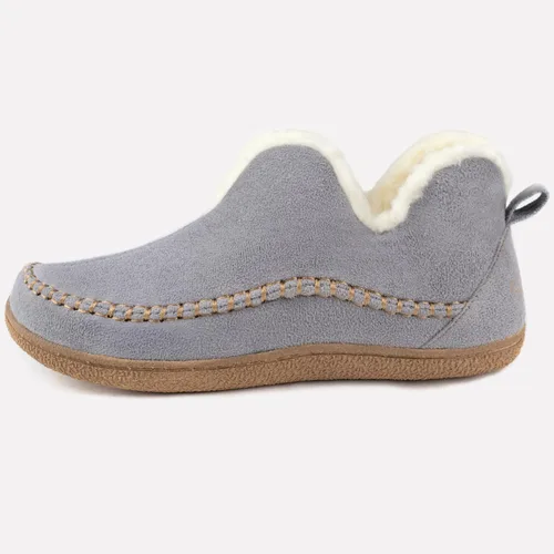 Vista 2 de Wishcotton Pantuflas de mocasín para mujer, para invierno, para interiores y exteriores, con espuma viscoelástica