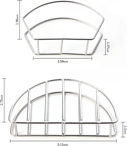 Vista 2 de Yaoxianwu Soporte de molde para tacos, de acero inoxidable, para hornear, freír o freír al aire, hacer crujientes y de fondo plano para hacer tacos