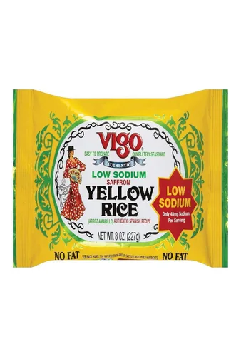 Vista 2 de Vigo Lsal amarilla de arroz, 8 oz