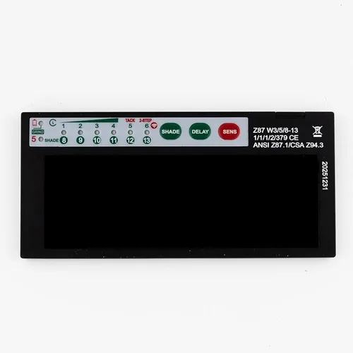 Vista 3 de Lente de soldadura de oscurecimiento automático 2x4 claridad de alta definición Lente de soldadura oscura automática (sombra 9-13) Reemplazo