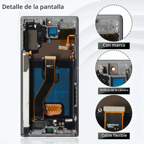 Vista 3 de OLED para Samsung Note 10 Plus Reemplazo de pantalla 0.14 oz para Samsung Galaxy Note 10 Plus 0.18 oz LCD Digitalizador Pantalla táctil para Samsung