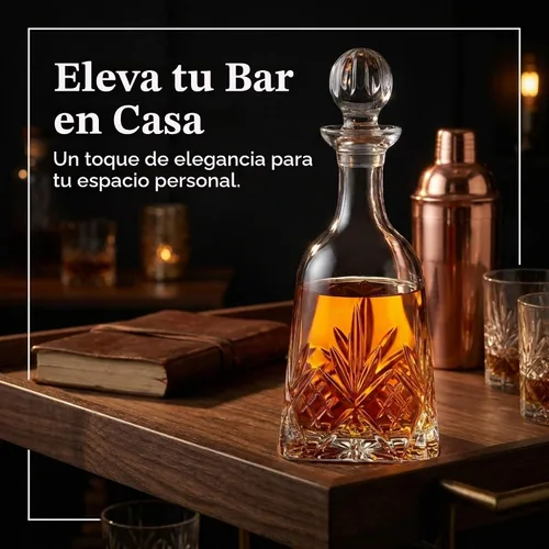 Vista 4 de Godinger Decantador de vino, decantador de whisky, colección Dublin Crystal