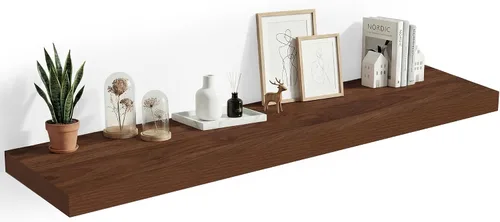 Vista 44 de Heimlove Estantes Flotantes de 12 Pulgadas de Profundidad, Estante de Pared de 12 x 12 Pulgadas de Largo, Estante de Exhibición y Almacenamiento
