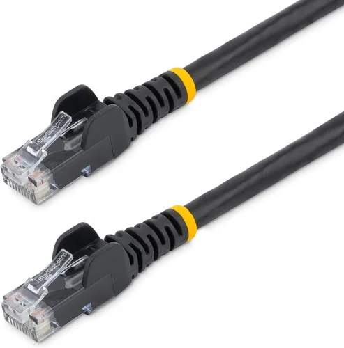 Vista 17 de StarTech Cable Ethernet CAT6 de 6 pulgadas – Cable Ethernet CAT 6 Gigabit amarillo -650 MHz 100 W PoE RJ45 UTP Network/Patch Cord Snagless w/Strain