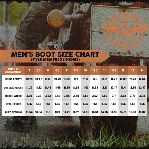 Vista 3 de Milwaukee Leather MBM9063 - Botas de ingeniero clásicas para hombre, color marrón envejecido, 7 .5