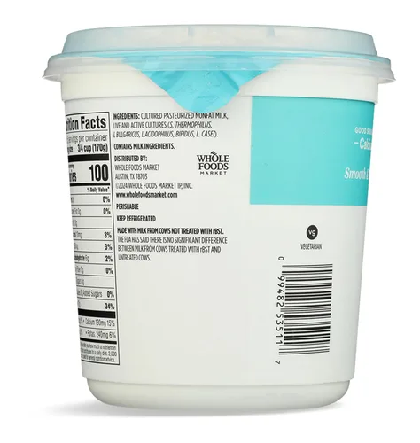 Vista 4 de 365 By Whole Foods Market, Yogur griego, sin grasa, 32 onzas