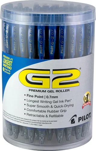 Vista 11 de Pilot G2 Premium - Bolígrafos de gel de punta fina de 0.028 in, tinta negra, paquete de 48