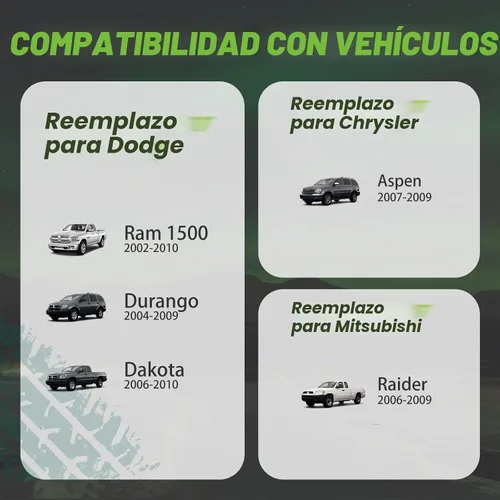 Vista 4 de AUTOPTIM Tuercas negras 9/16-18 – Reemplazo para Dodge Ram 1500 2002-2010, Dodge Durango 2004-2009, 20 piezas de altura de 1.54 pulgadas, hexagonal