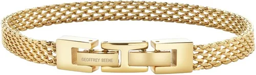 Vista 2 de Geoffrey Beene Pulsera de eslabones de malla italiana de acero inoxidable de 0.236 in de 8.5 pulgadas