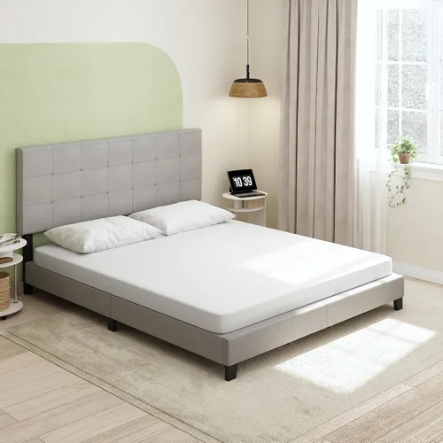 Vista 18 de Furinno Tidur - Colchón de espuma viscoelástica de gel refrescante, 5 pulgadas, individual, color blanco
