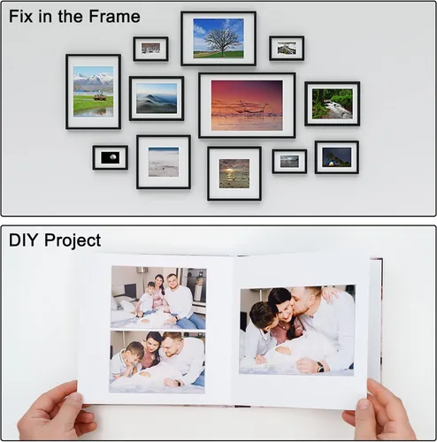 Vista 6 de PATIKIL Papel fotográfico de 5 x 7 pulgadas, 100 hojas de 7.05 oz/m² de alto brillo, papel fotográfico para impresora fotográfica, papel