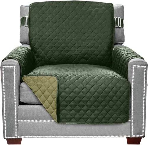 Vista 17 de Sofa Shield - Funda para sofá Loveseat con correa patentada, protector de cojín, funda reversible diseñada en EE. UU. resistente a manchas
