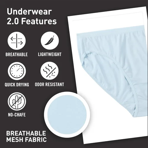 Vista 23 de ExOfficio Give-N-Go 2.0 - Calzones de bikini para mujer, transpirables, duraderos, de fácil cuidado, ropa interior de viaje