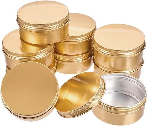 Vista 10 de BENECREAT Paquete de 14 latas de lata de 2 onzas con tapa de rosca redonda de aluminio con tapa de tornillo, ideal para almacenar especias, dulces 2
