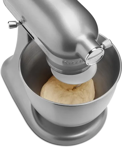Vista 2 de Mini soporte mezclador de Serie tilt-head Stand KitchenAid Artisan, 3.5 Cuart, KitchenAid Mini, Plateado Contour
