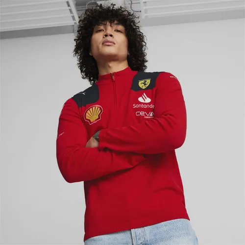 Vista 3 de PUMA Scuderia Ferrari - Sudadera Team Half Zip 2023 - Hombre - Rojo - Talla: S