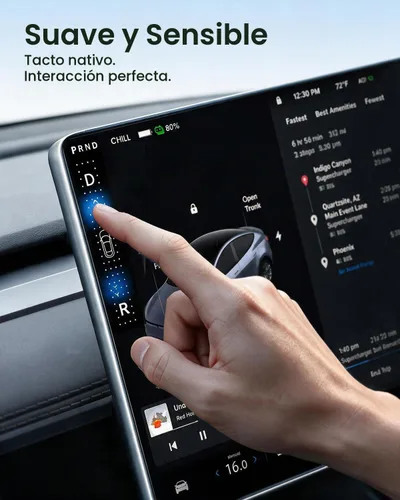 Vista 7 de REEVAA - Protector de pantalla frontal para Tesla modelo Y/3 estándar