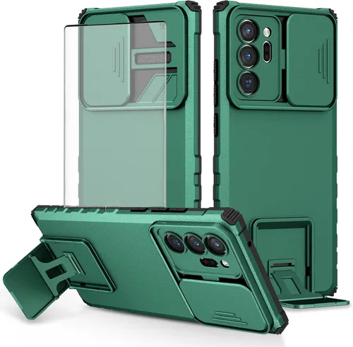 Vista 13 de Asuwish Funda para teléfono Samsung Galaxy Note 20 Ultra 5G con protector de pantalla y cubierta para cámara deslizante con soporte para celular