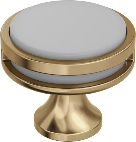 Vista 9 de Amerock Pomo para Gabinete Bronce Champán Pomo de Cajón de 1-3/8 Pulgadas (35 mm) de Diámetro Oberon Herrajes para Cocina y Baño