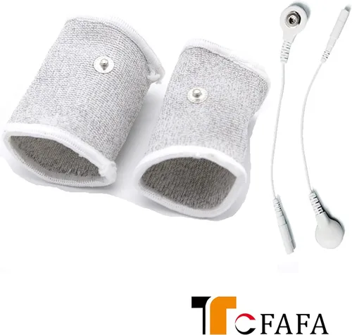 Vista 8 de E-stim Accesorios ajustables de hilo de plata conductor de tela para accesorios de masajeador de dedo de estimulación TENS