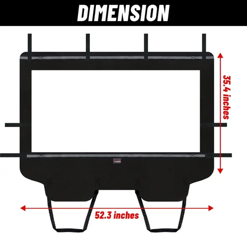 Vista 8 de StarknightMT TERYX - Ventana trasera suave, panel de polvo trasero compatible con KAWASAKI TERYX 4 800 2013-2025 a prueba de polvo a prueba