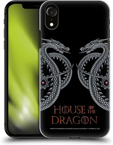 Vista 18 de Head Case Designs Officially Licensed House of The Dragon: Television Series Crown Graphics Hard Back Case Compatible with Apple iPhone XR