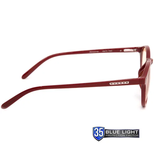 Vista 3 de GUNNAR - Gafas prémium para juegos y computadora - Bloquean el 35% de la luz azul - Adjunto, ónix, tinte transparente