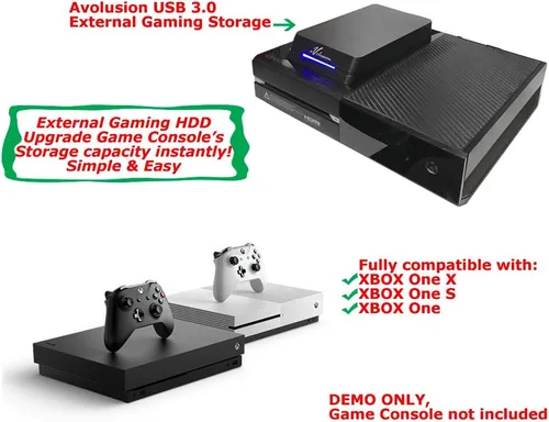 Vista 6 de Avolusion HDDGear Pro 3TB (3000GB) 7200RPM 64MB caché USB 3.0 Disco duro externo para juegos (para Xbox ONE X/S, preformateado)