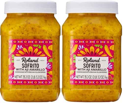 Vista 4 de Roland Foods Sofrito con Aji Amarillo, alimento importado especial, 12.6 onzas, paquete de 1