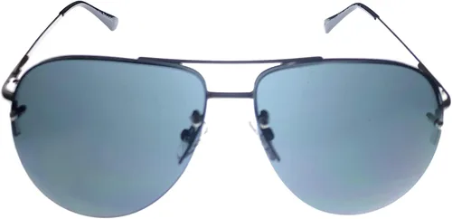 Vista 2 de Timberland brillante Gunmetal para hombre montaje frontal sin montura Aviador Metal Sunglass TB7174 9A
