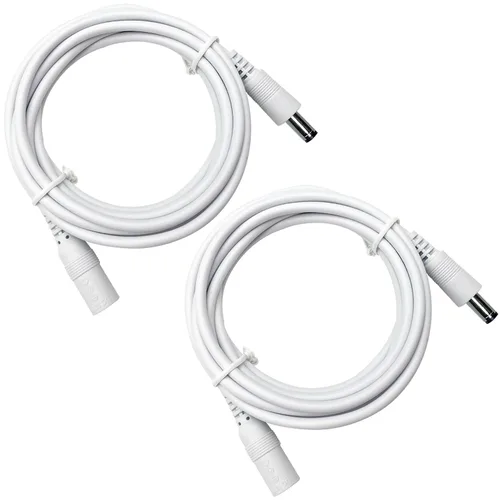 Vista 11 de 2 Pack 3ft DC Power Extension Cable 5.5mm*2.1mm Male to Female Power Cord for CCTV Security Surveillance Camera DVR Standalone, LED Strip, Router