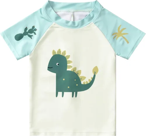 Vista 2 de Traje de baño de 3 piezas para niños pequeños y bebés, traje de baño de manga larga con gorro