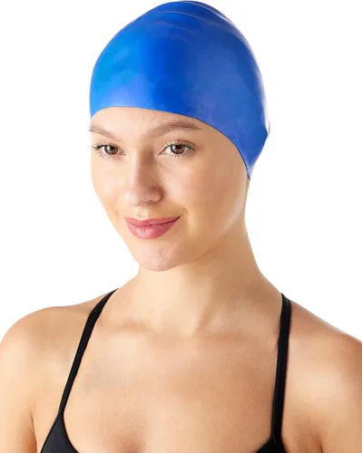 Vista 8 de Amazon Basics - Gorro de natación de silicona