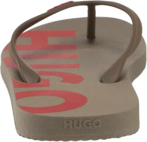 Vista 3 de HUGO Men's Big Logo Print Flip Flops Slide Sandal